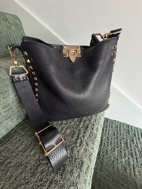 Valentino small rock stud hobo crossbody